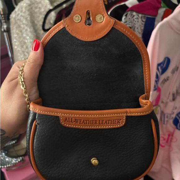 Dooney & Bourke Black and Brown Leather Crossbody Bag - Picture 3 of 3